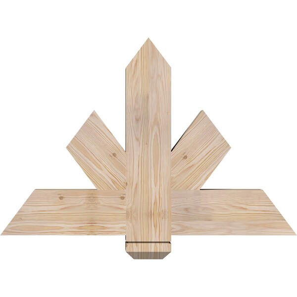 Ekena Millwork Kennewick Smooth Timber Gable Bracket, Douglas Fir, 36"W x 24"H x 3 1/2"D x 5 1/2"F, 16/12 Pitch GBW036X24X0406KEN00SDF - main